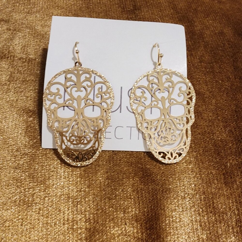 Sugar Skull Dangle Earrings